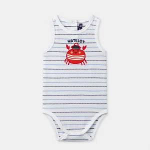 Body sans manches rayé