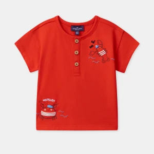Tshirt rouge crabe et homard