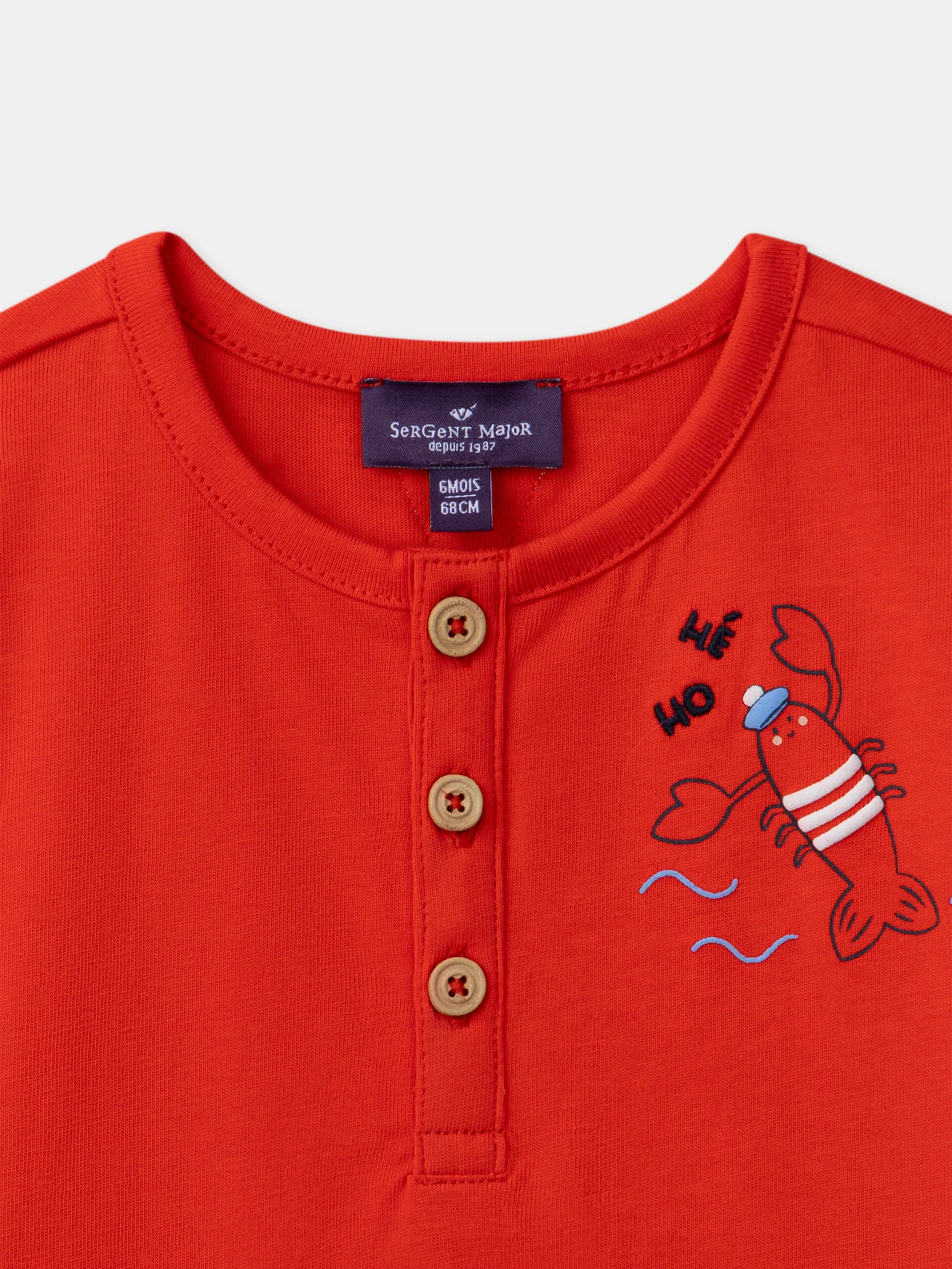 Tshirt rouge crabe et homard – Image 3