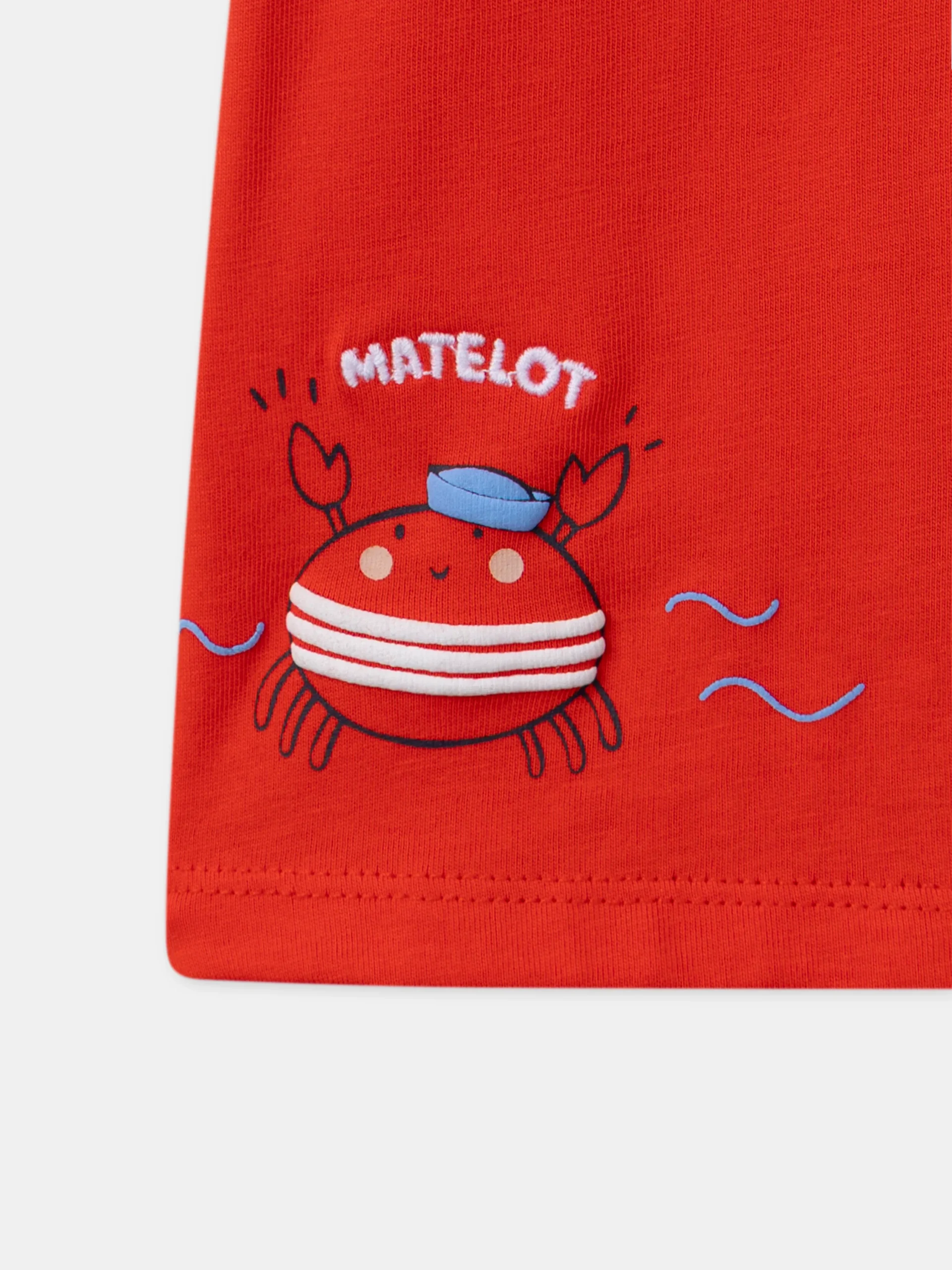 Tshirt rouge crabe et homard – Image 4