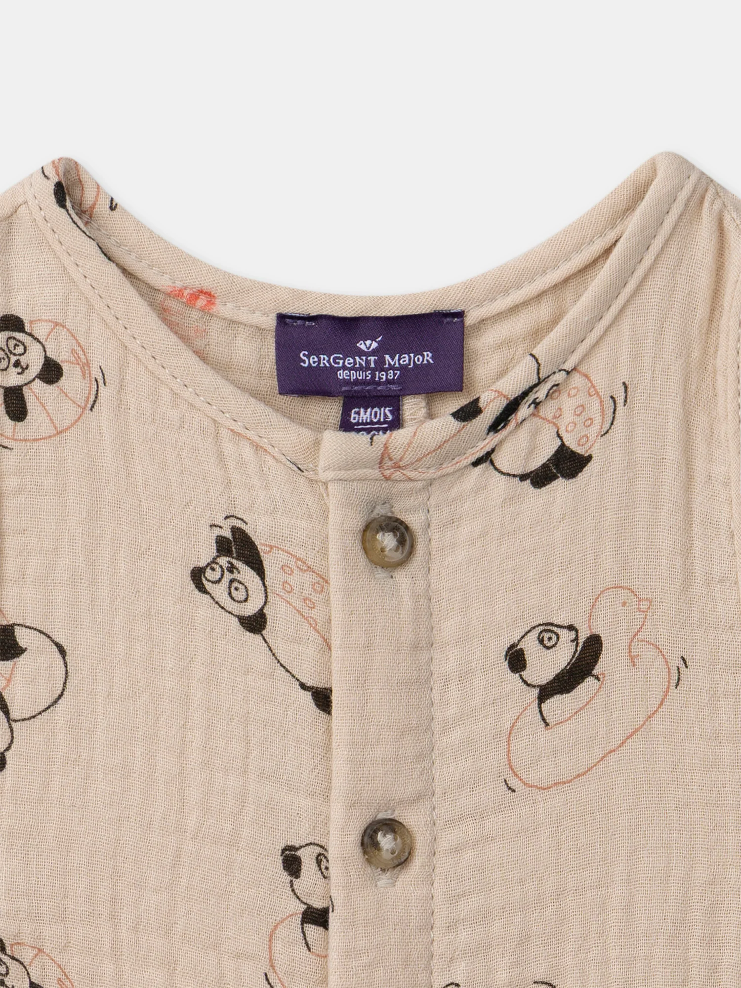 Combinaison courte imprimée pandas – Image 3