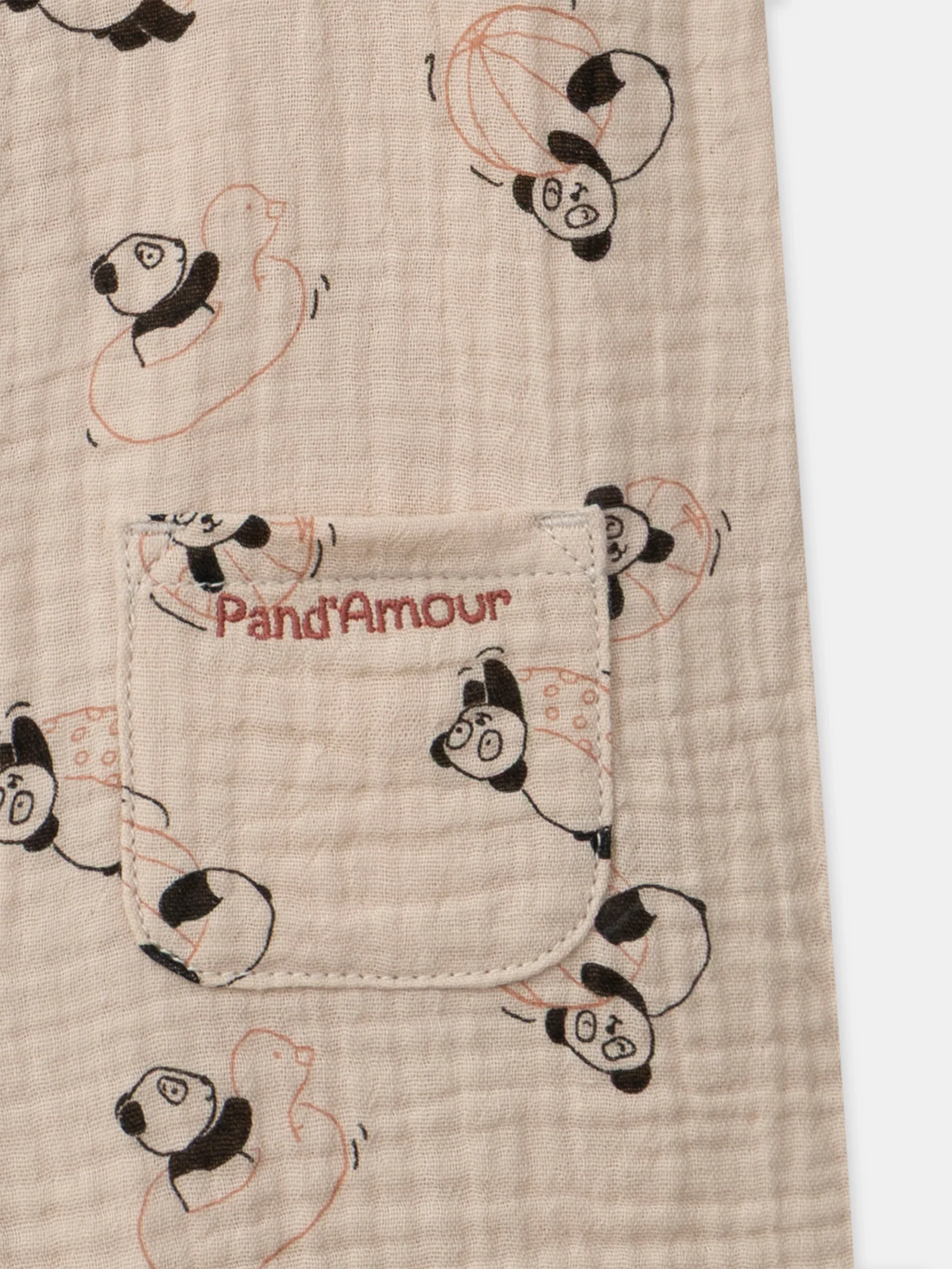 Combinaison courte imprimée pandas – Image 4