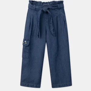 Pantalon wide leg ceinture