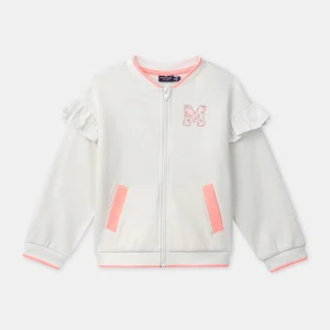 Sweat zippé à volants