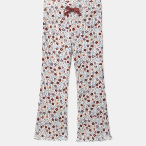 Legging évasé à fleurs