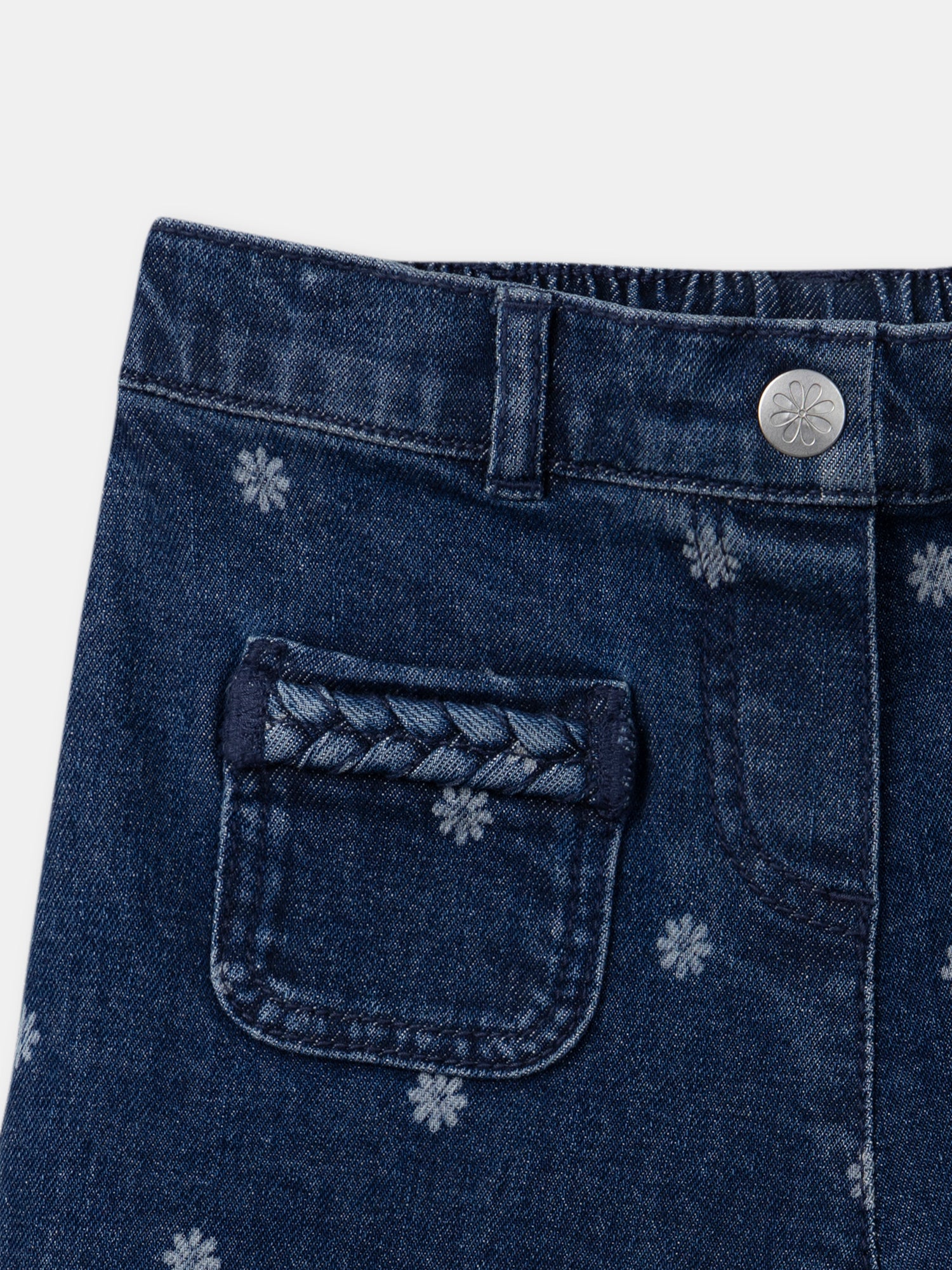 Jean wide leg à fleurs – Image 5