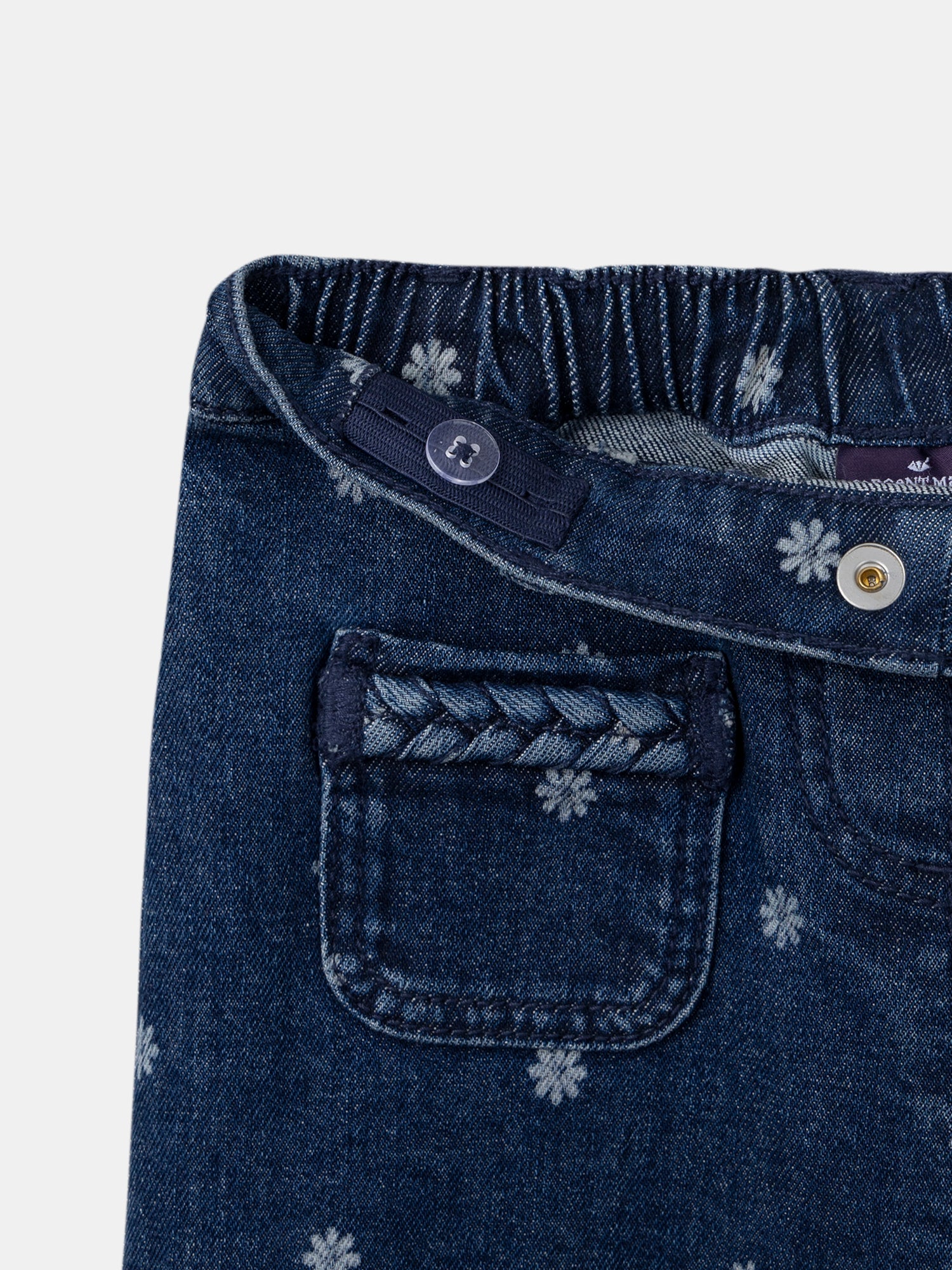 Jean wide leg à fleurs – Image 7