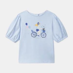 T-Shirt Manches Courtes Bleu ciel