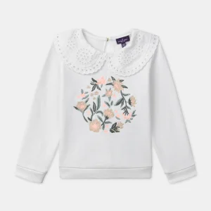 Sweat-shirt col claudine