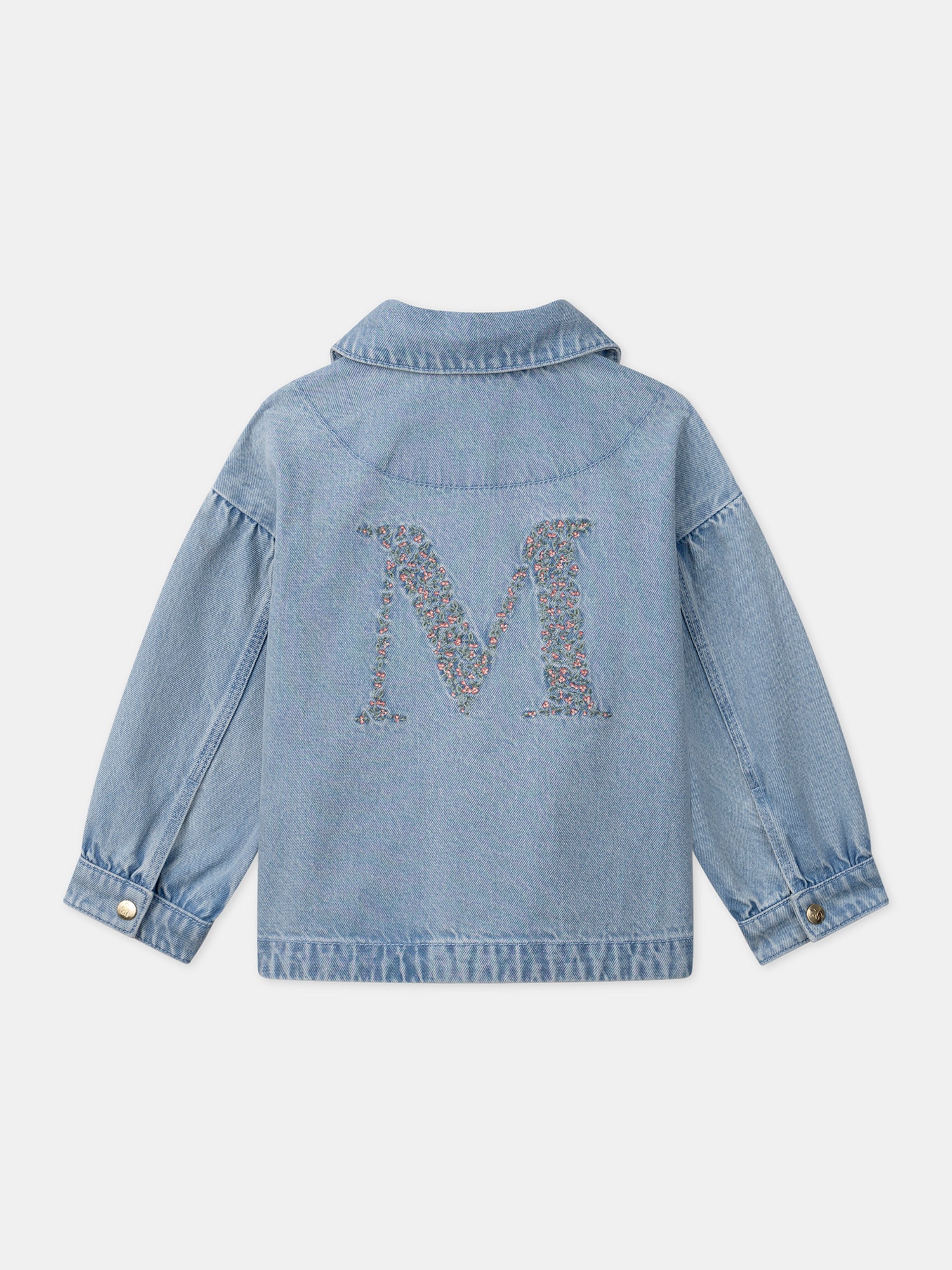 Veste en jean brodée « M » dans le dos – Image 6