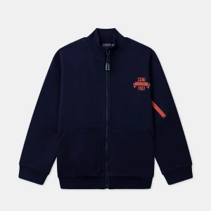 Gilet Bleu Marine Bi-matière