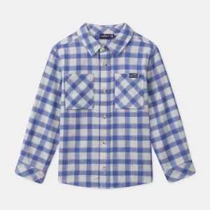 Chemise à Carreaux Bleu