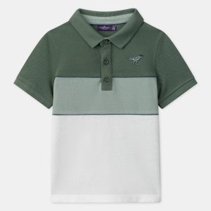 Polo Colorblock Vert