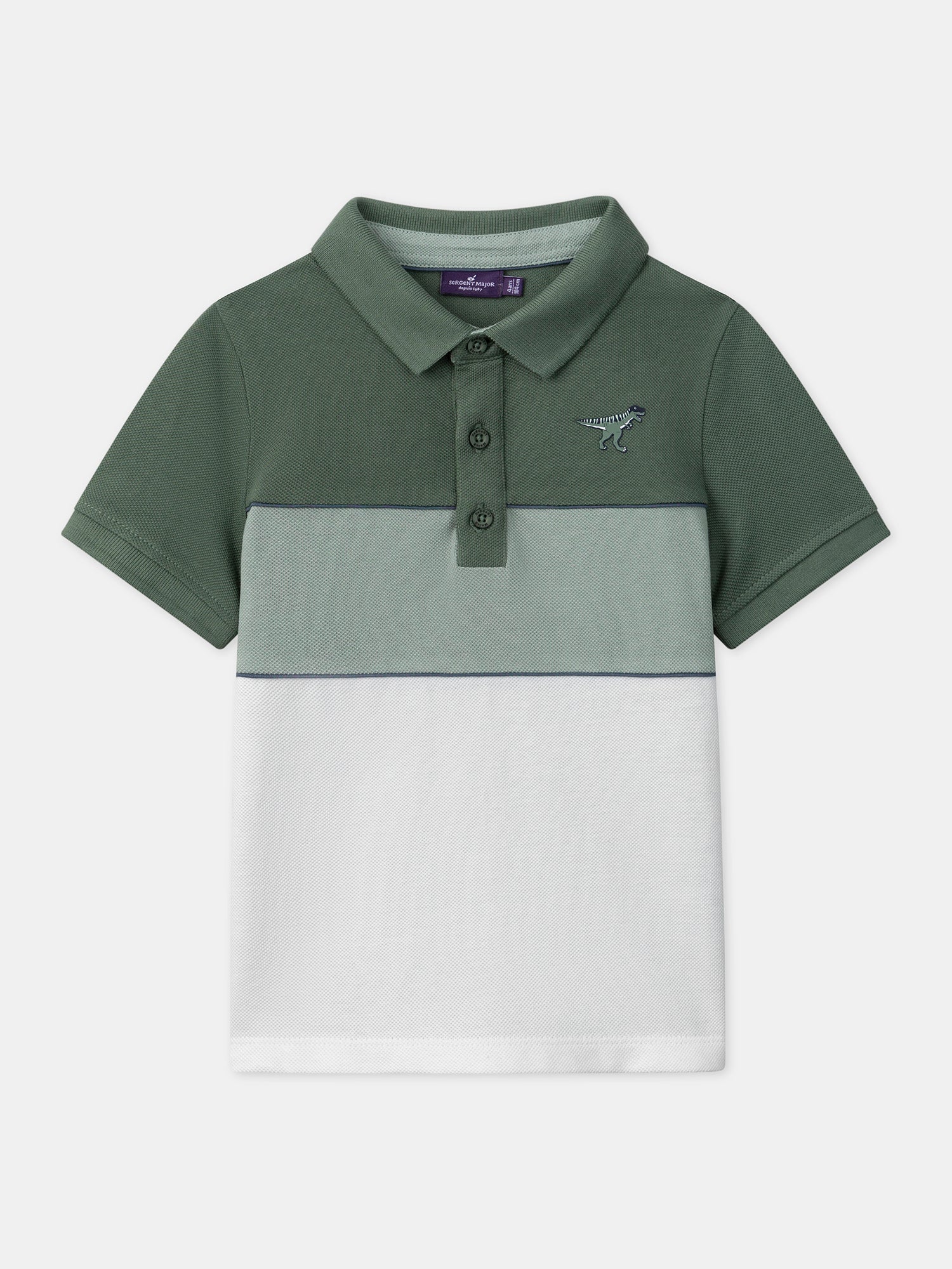 Polo Colorblock Vert – Image 2