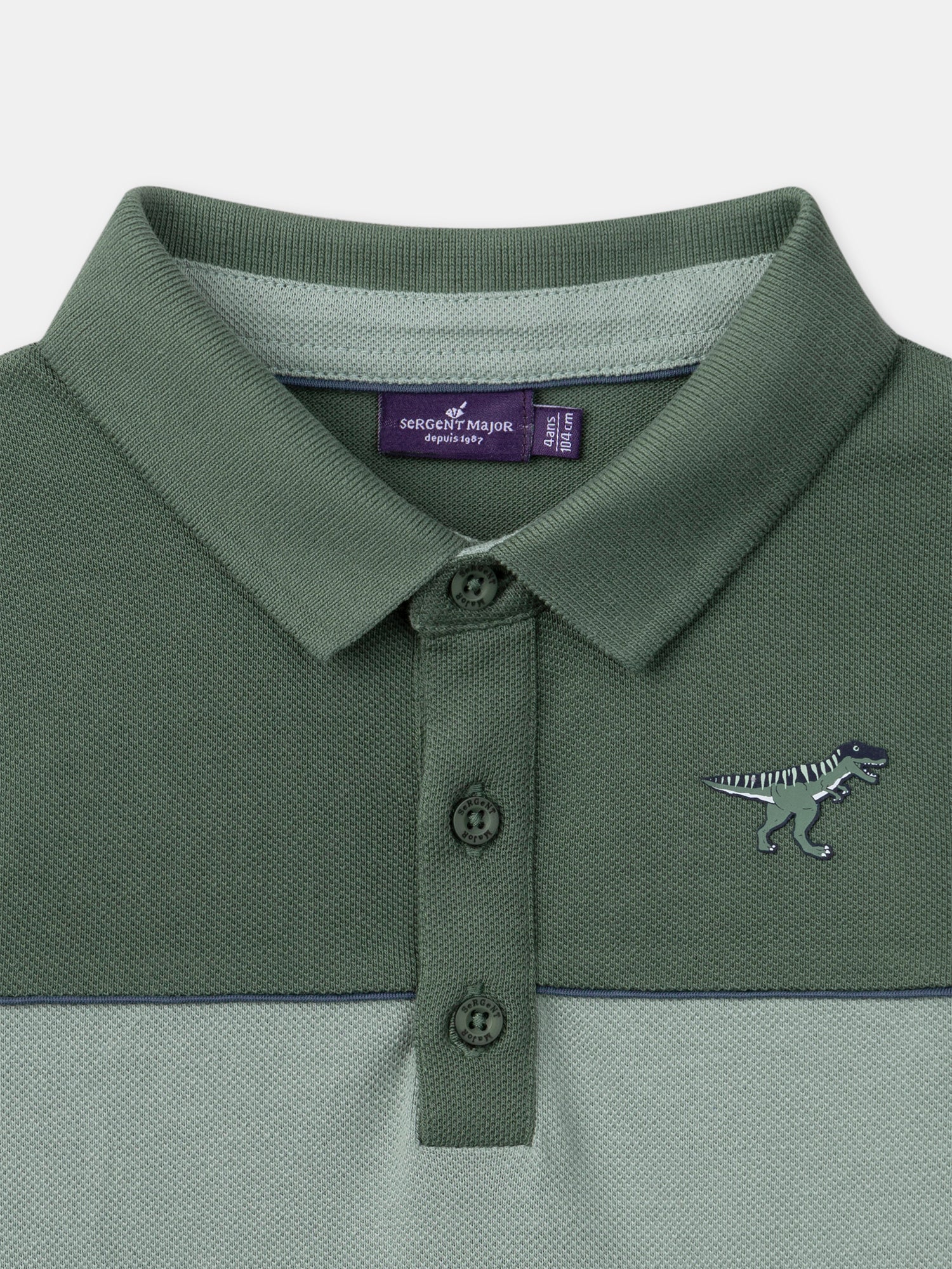 Polo Colorblock Vert – Image 3