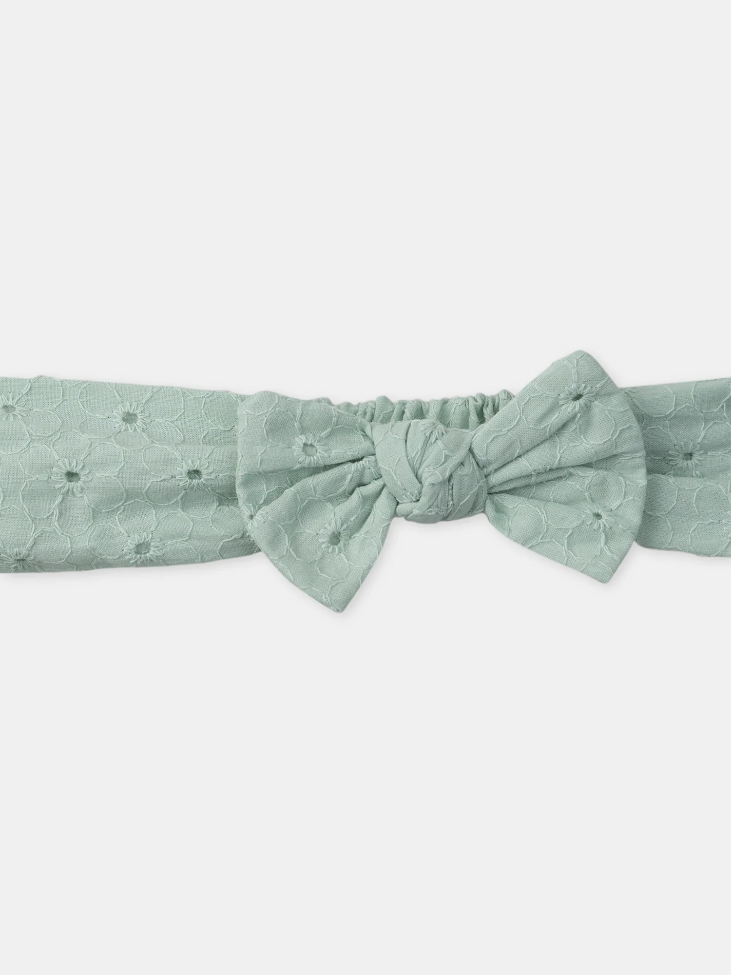 Bandeau noeud vert pastel – Image 6