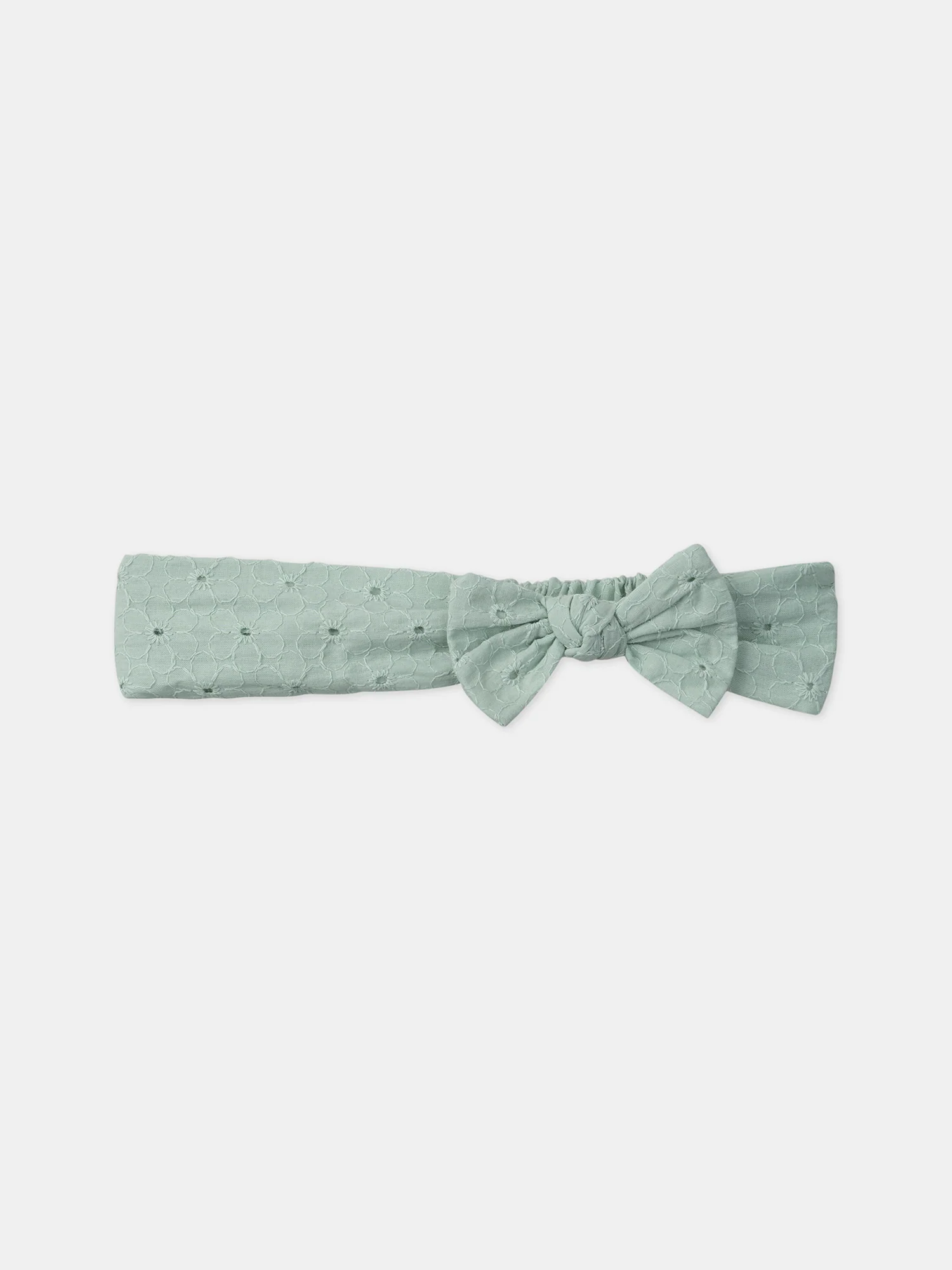 Bandeau noeud vert pastel