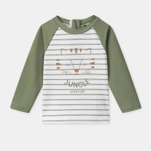 T-shirt de bain UPF 50+ rayée