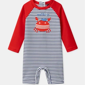 Combinaison de bain UPF 50+ rayée