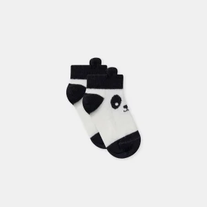 Chaussette jacquard panda