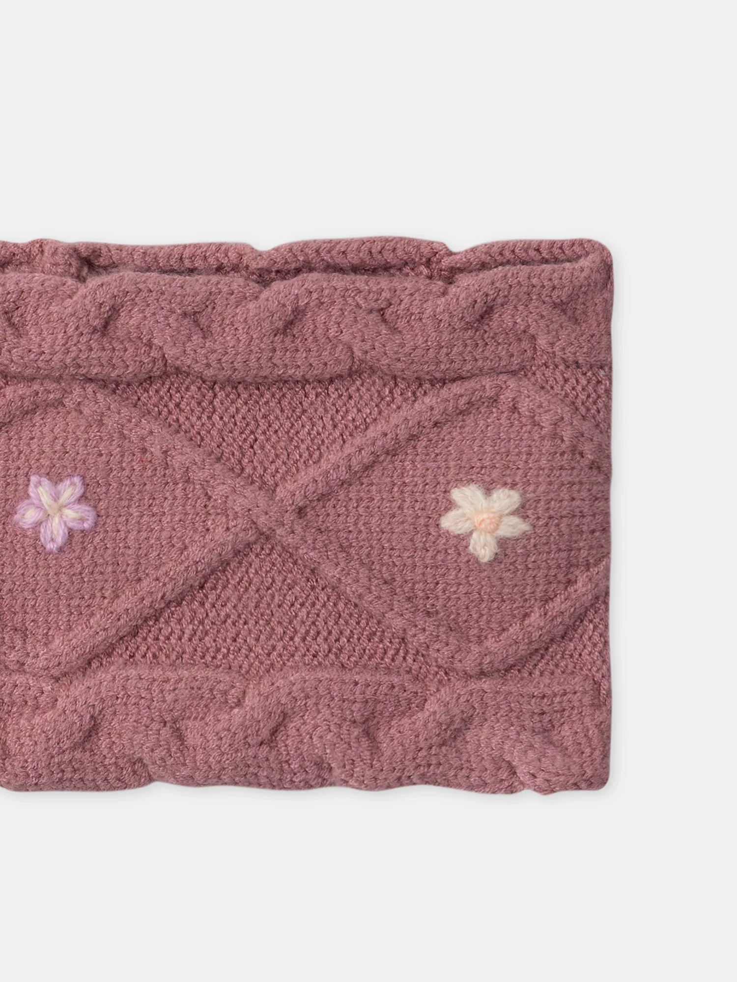 Bandeau mauve en maille – Image 4