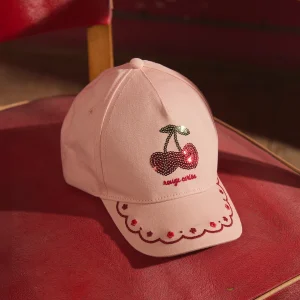 casquette cerises à sequins