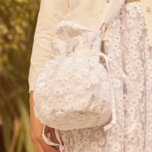 Sac bourse bandoulière brodé