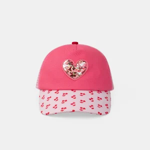 Casquette imprimé et sequins