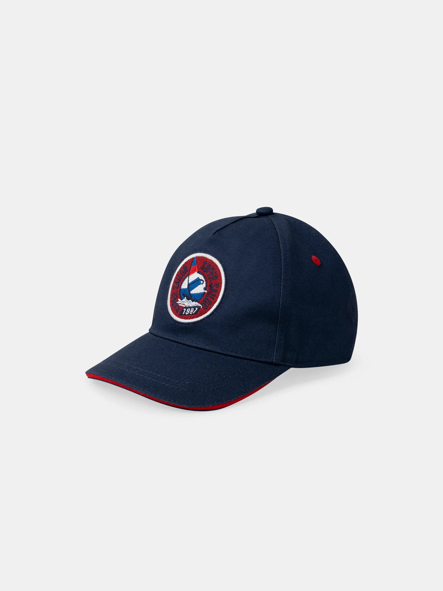 Casquette marine avec broderie voile – Image 5