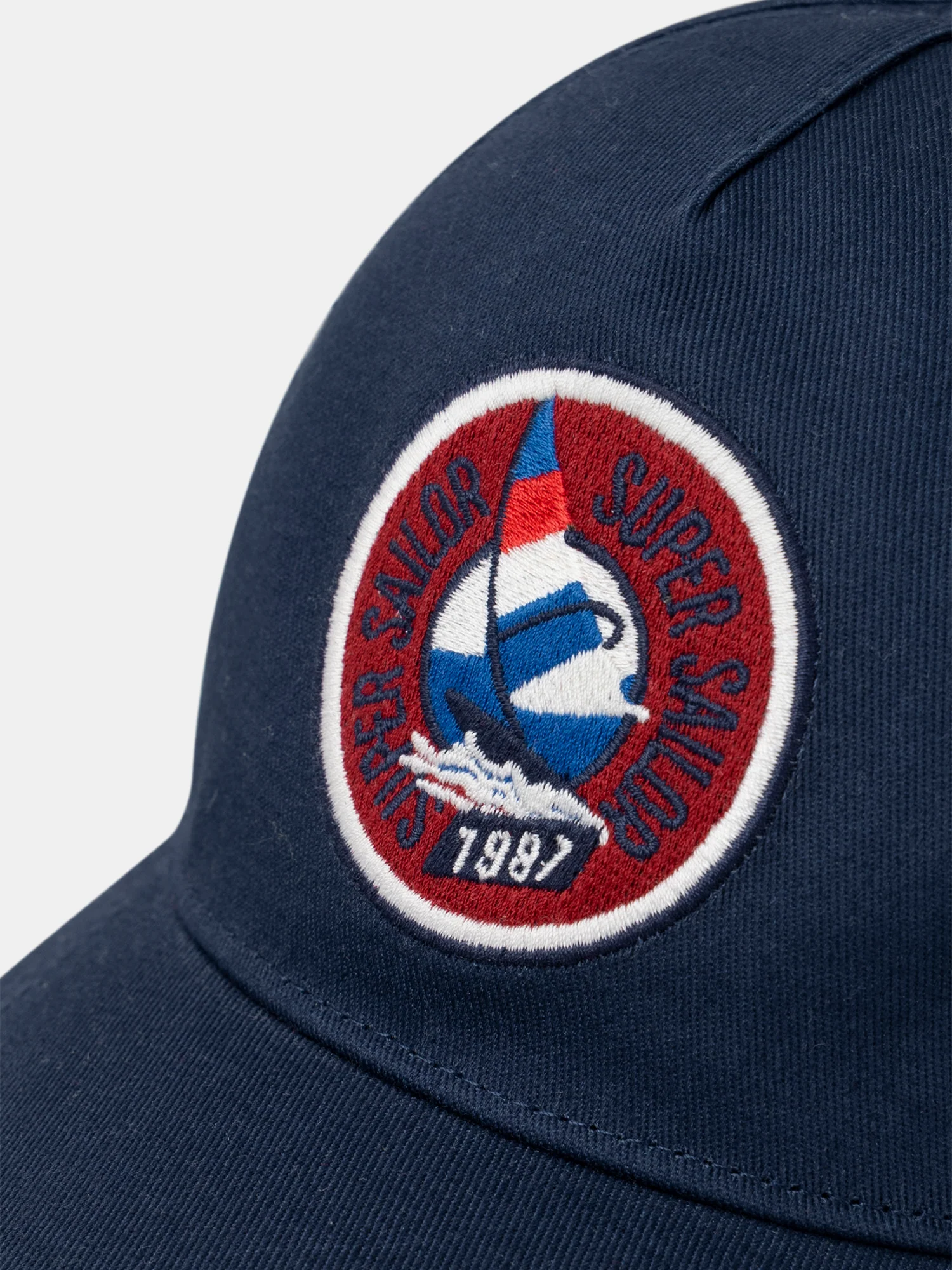 Casquette marine avec broderie voile – Image 6