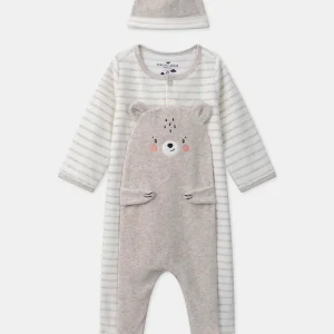 Dors-bien ours avec bonnet