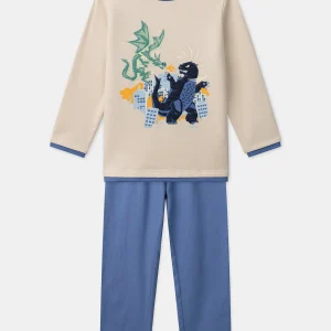 Pyjama Dragon en molleton gratté