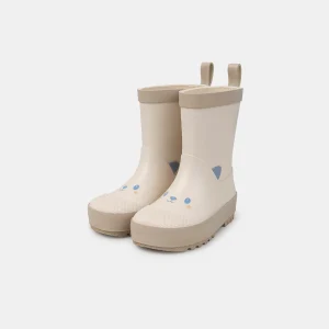 Botte de pluie beige imprimé tête d'ours Bébé Mixte