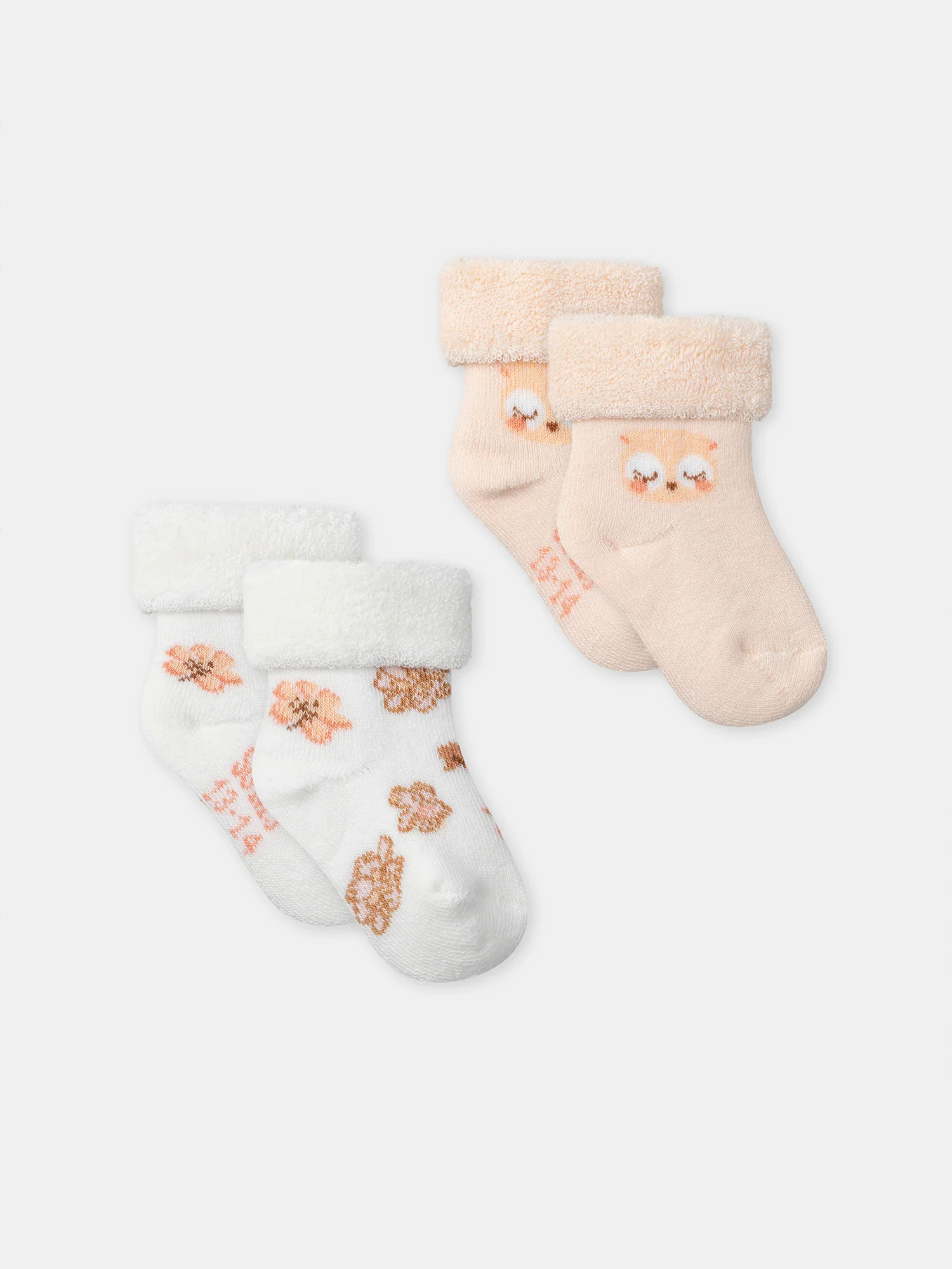 Lot de deux paires de chaussettes de naissance – Image 2