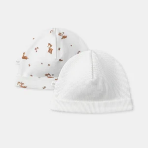 Lot de 2 bonnets de naissance
