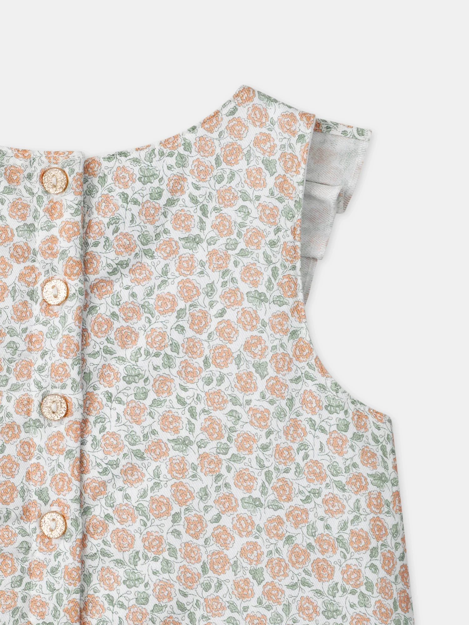 Ensemble combinaison imprimé fleuri + body + bandeau Naissance Fille – Image 6