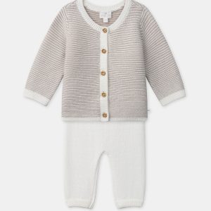 Ensemble de naissance pantalon et gilet