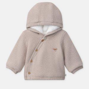 Veste à capuche en tricot