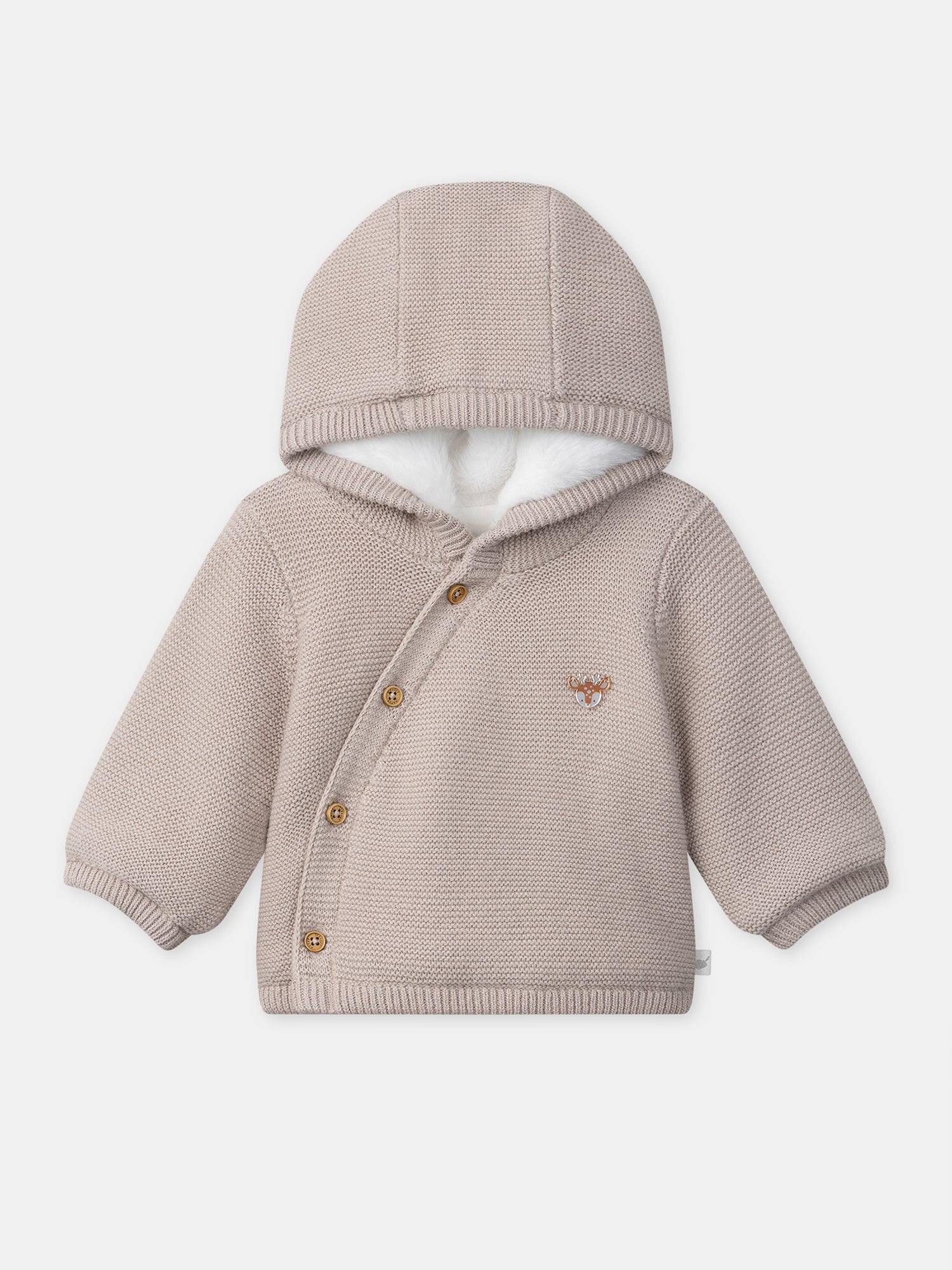 Veste à capuche en tricot