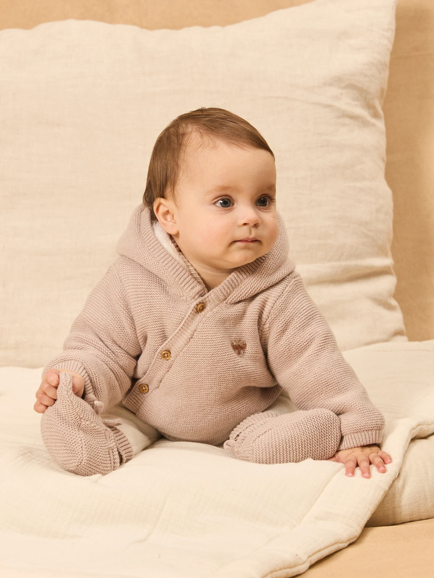 Veste à capuche en tricot – Image 3