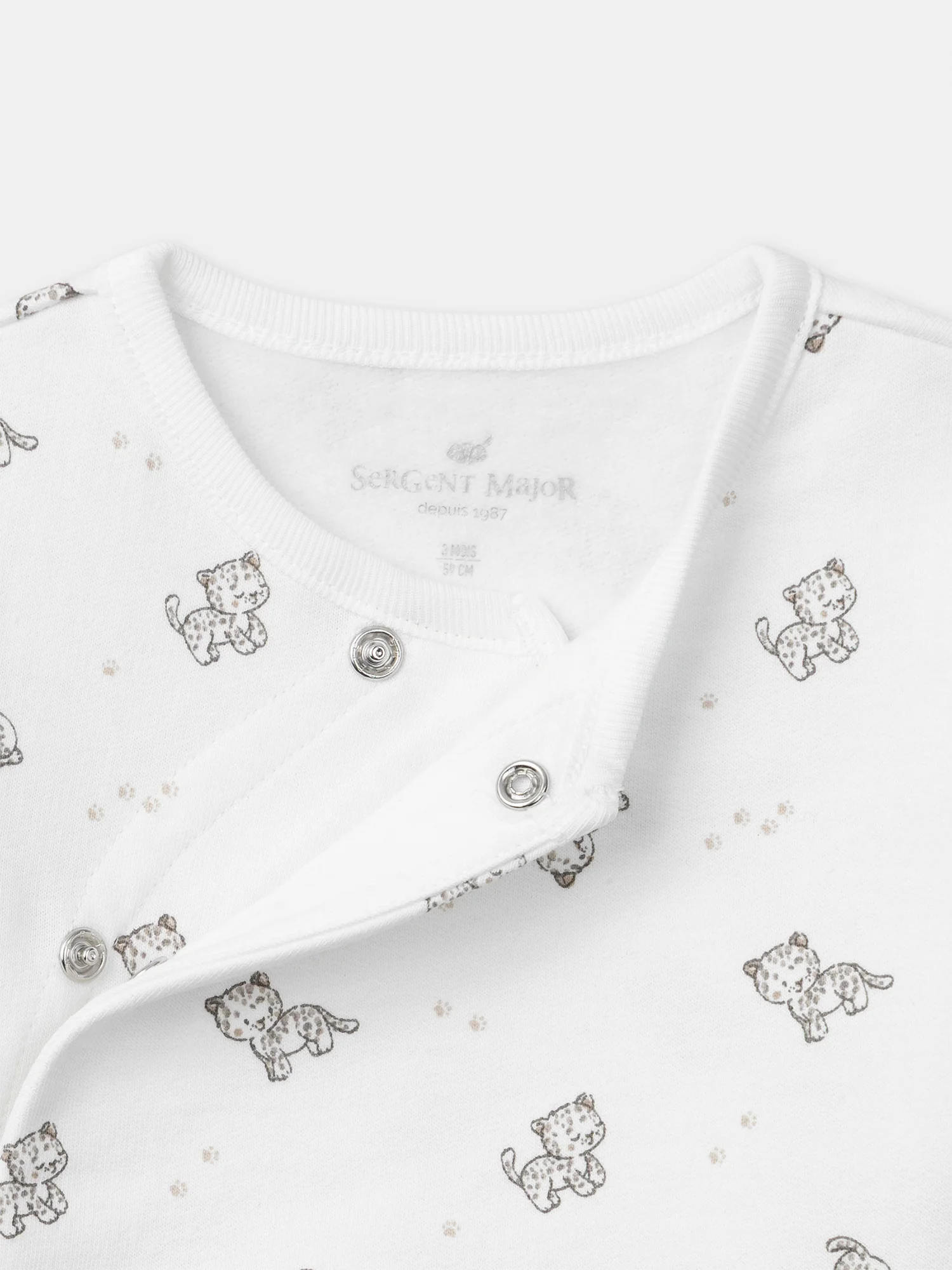 Ensemble brassière imprimé panthère + pantalon + chaussettes Naissance Mixte – Image 9