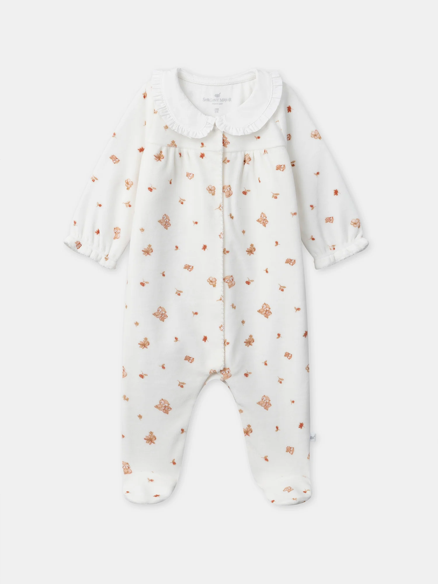 Dors-bien en velours imprimé