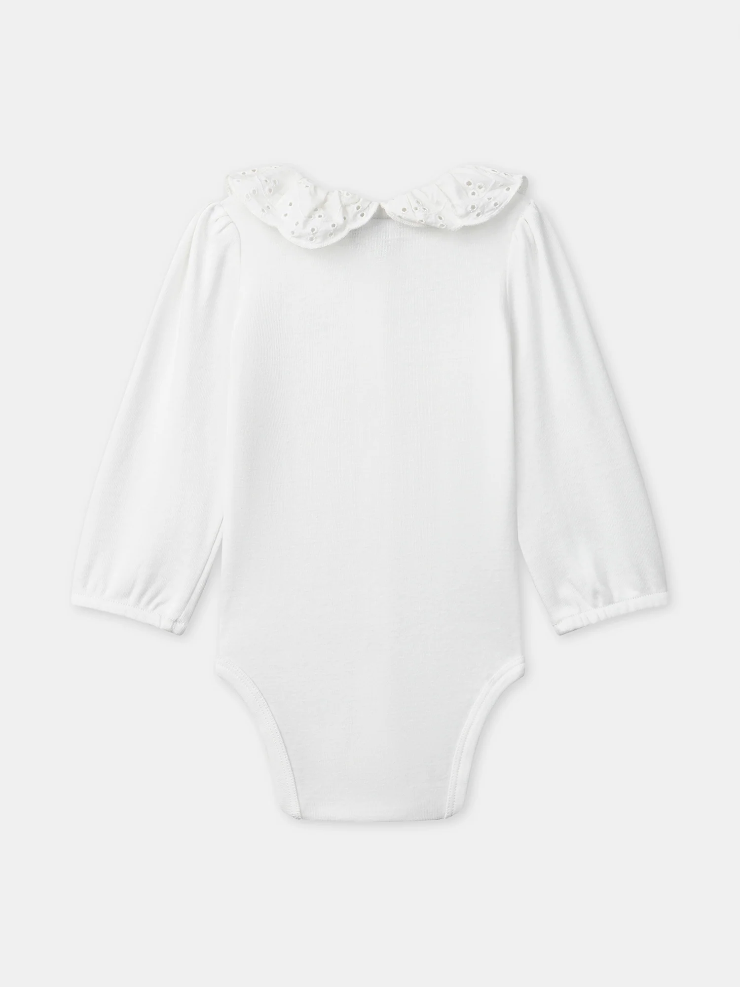 Body blanc à manches longues Bébé Fille – Image 7