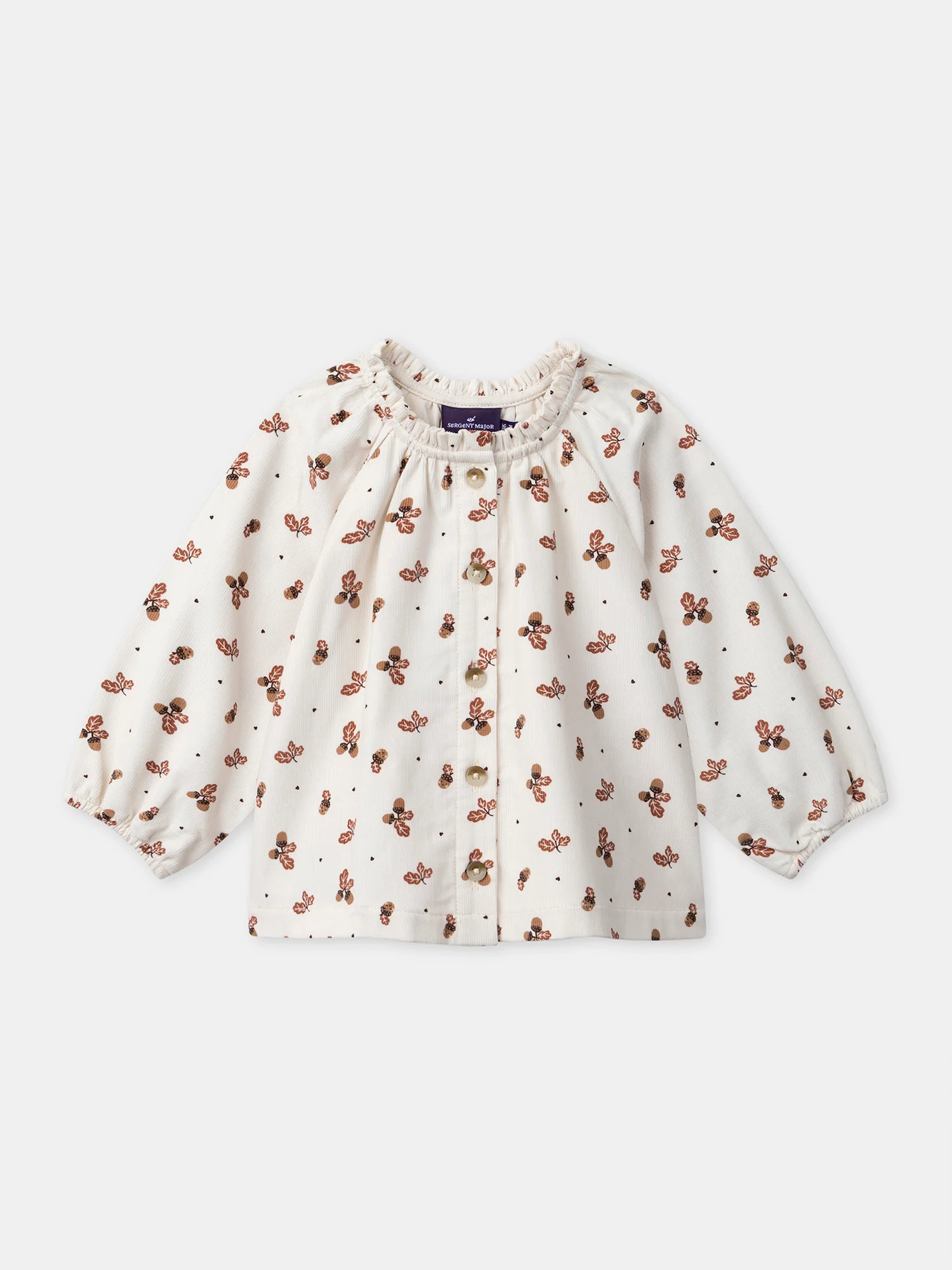 Blouse écru en velours imprimé glands Bébé Fille – Image 2