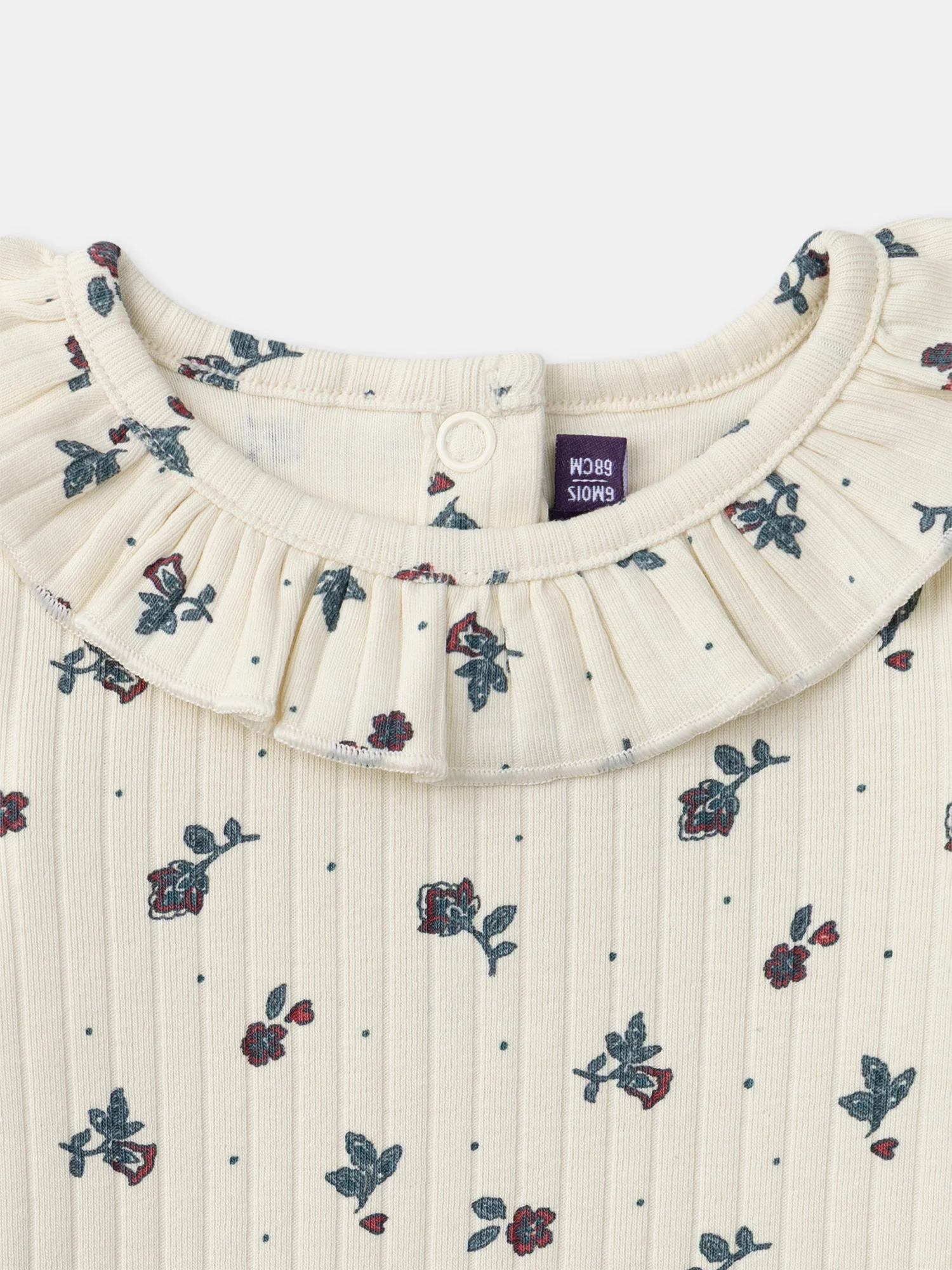 Body écru imprimé fleuri Bébé Fille – Image 3