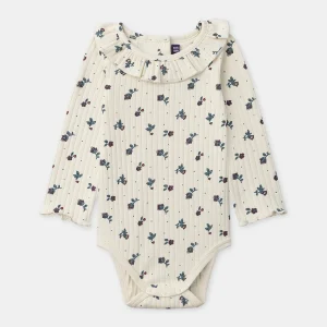 Body écru imprimé fleuri Bébé Fille