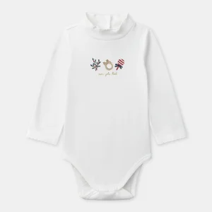 Body blanc à motifs noël Bébé Fille
