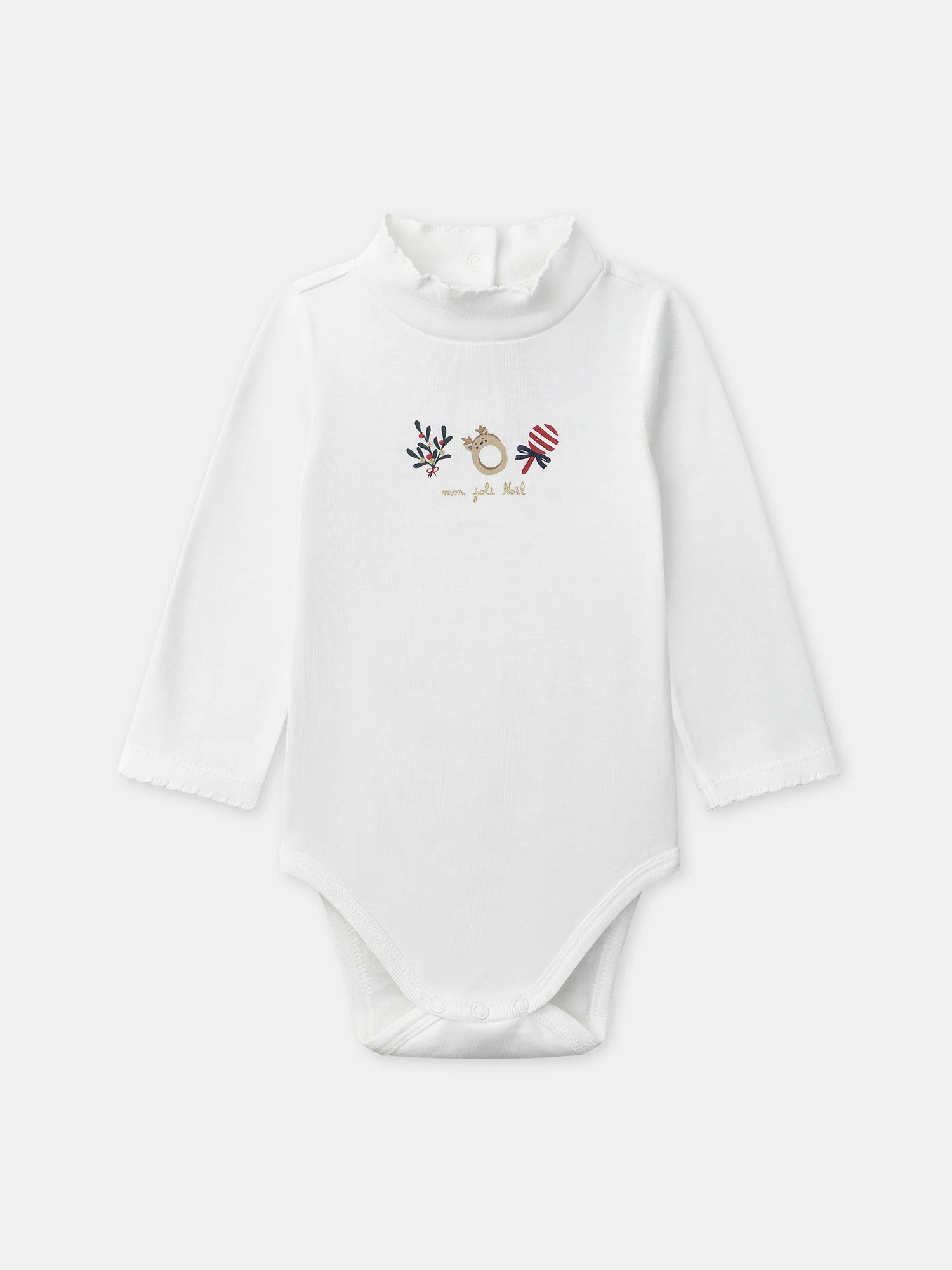 Body blanc à motifs noël Bébé Fille