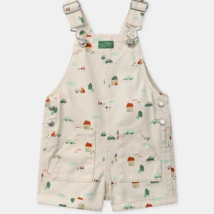 Salopette Courte Ecrue