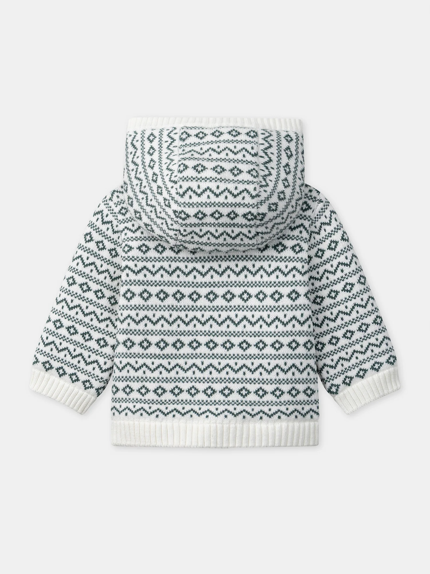 Cardigan à capuche fourré à motif jacquard Bébé Garçon – Image 8